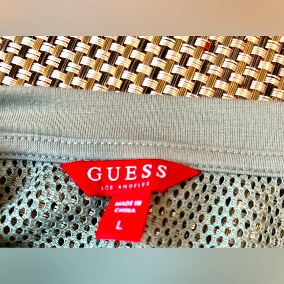 GUESS Women's Green Mesh Sweatshirt - Picture 6 of 6